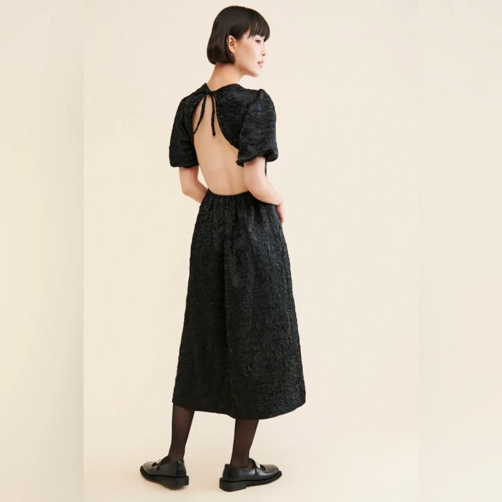 ▪️Lisa Says Gah Gwen Midi Dress in Black S - Picture 6 of 16